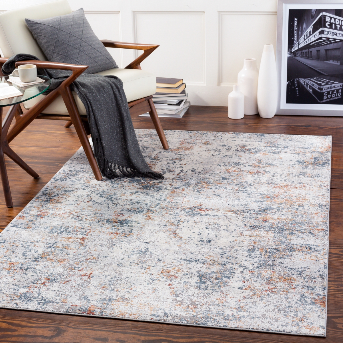 NLD2305-912 9 x 12 ft. Norland Machine Woven Rug, Multi Color