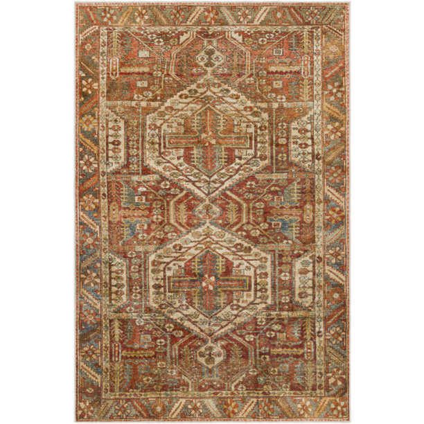 LVB2300-3656 3 ft. 6 in. x 5 ft. 6 in. Lavable Machine Woven Rectangle Rug - Multi Color