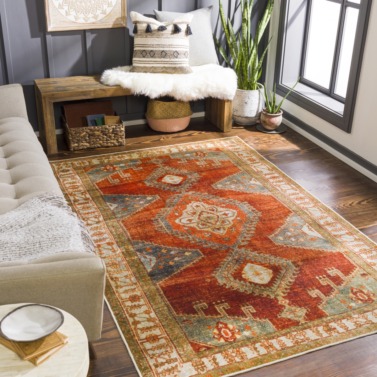 LVB2301-264 2 ft. 6 in. x 4 ft. Lavable LVB-2301 Rectangle Area Rug