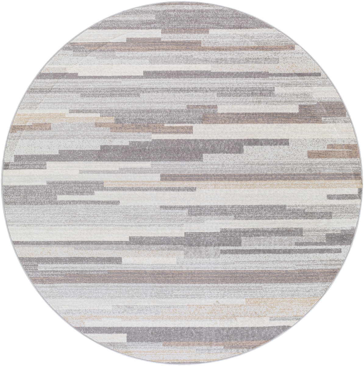 ROM2302-710RD 7 ft. 10 in. Roma Machine Woven Round Rug, Multi Color