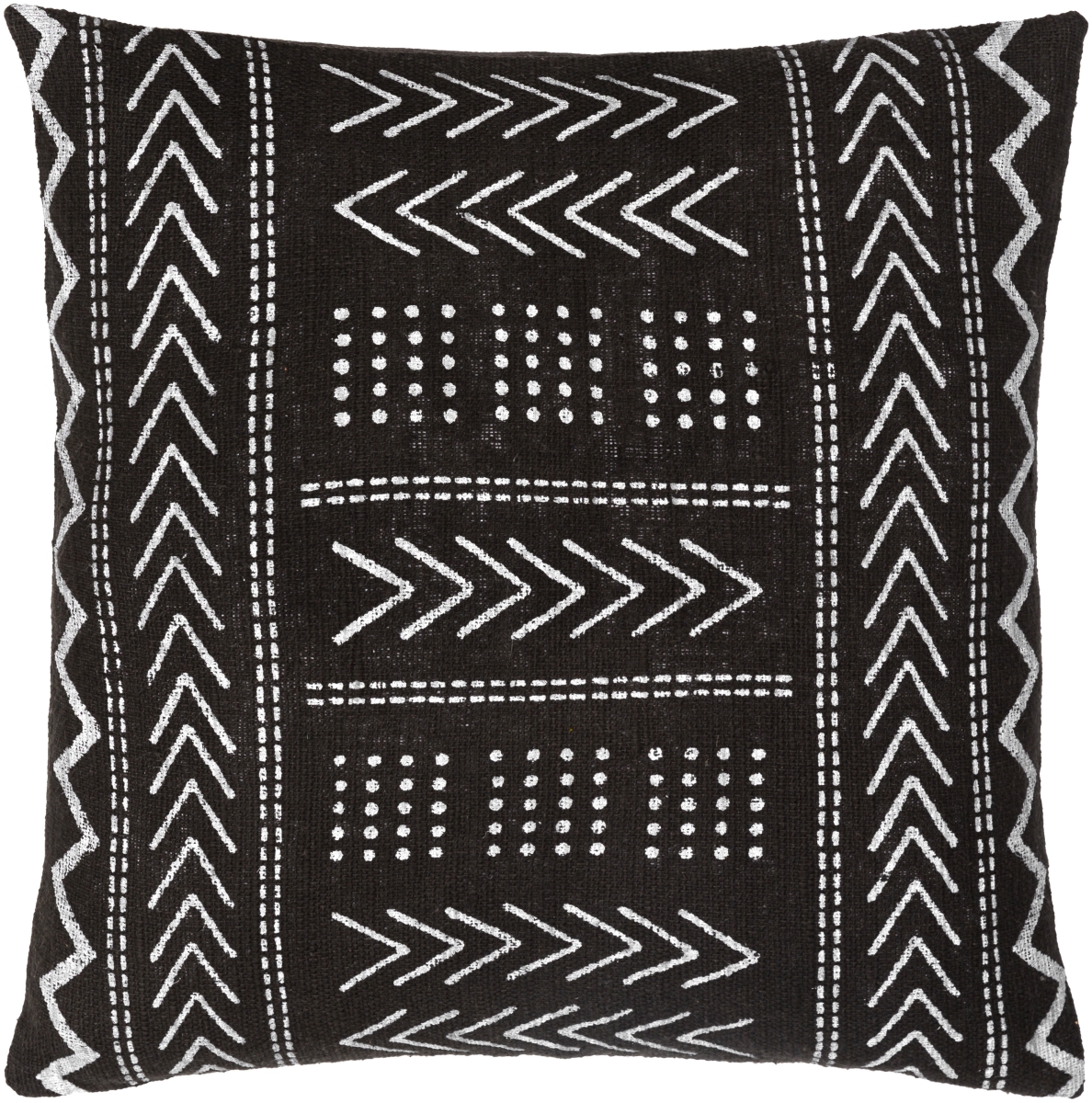 MAA009-2020D 20 x 20 in. Malian Pillow Kit, Black & Cream