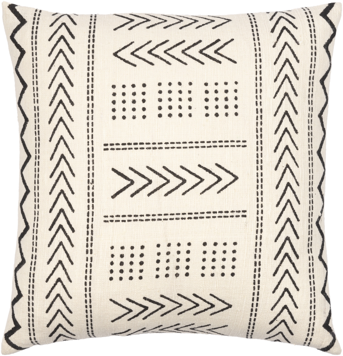 MAA010-1422D 14 x 22 in. Malian Pillow Kit - Cream, Black -  Livabliss