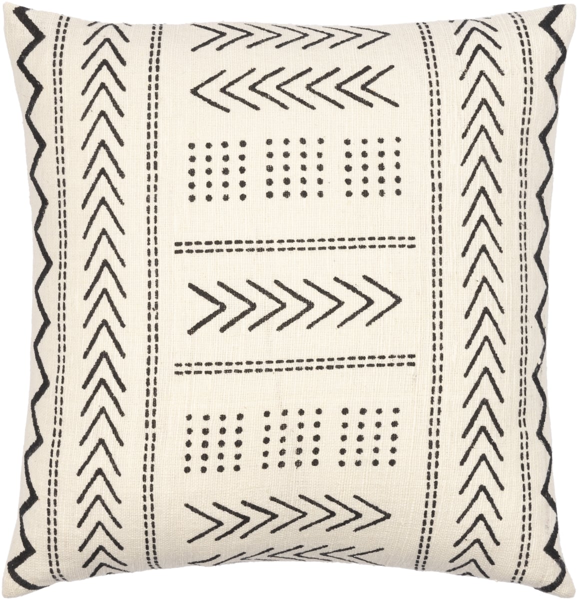 MAA010-1818D 18 x 18 in. Malian Pillow Kit - Cream, Black