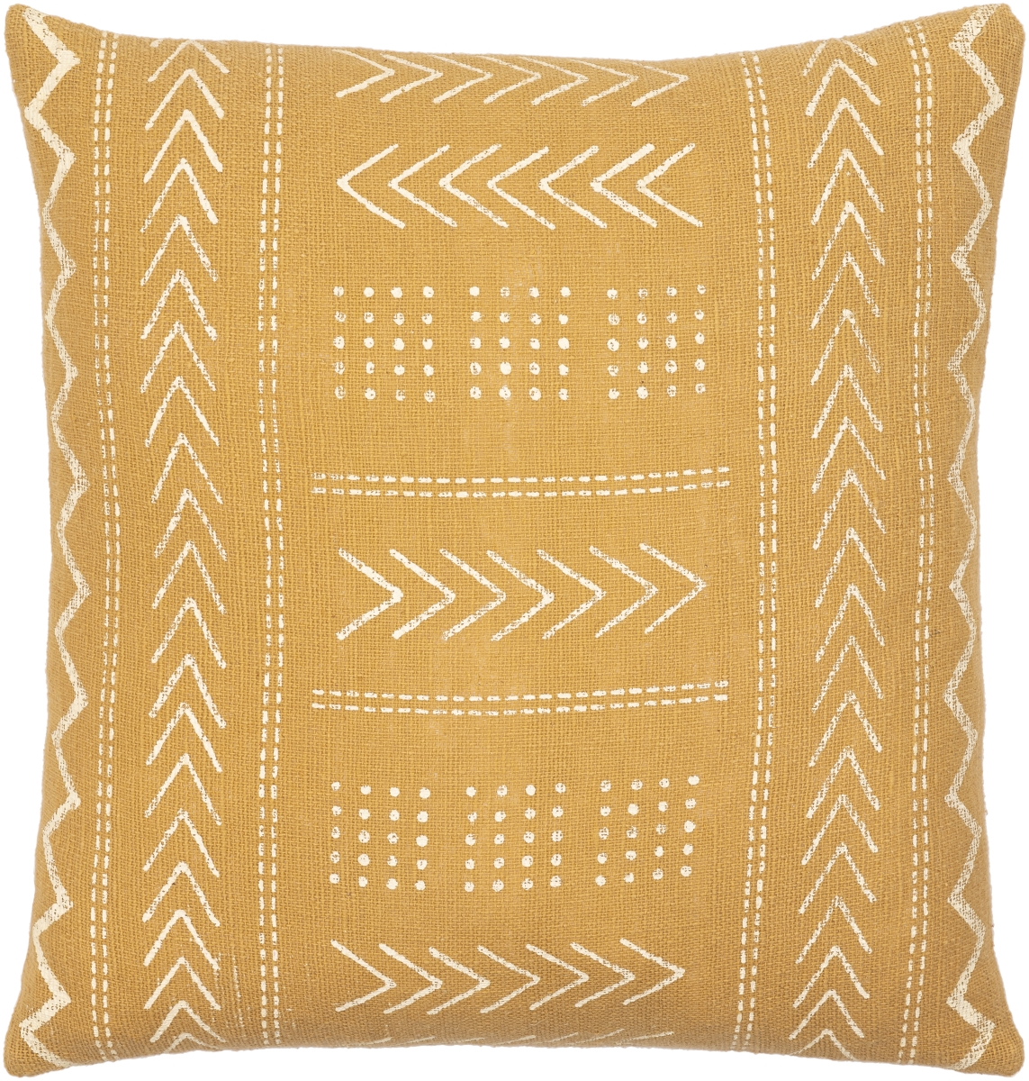 MAA012-2222D 22 x 22 in. Malian Pillow Kit - Mustard, Beige