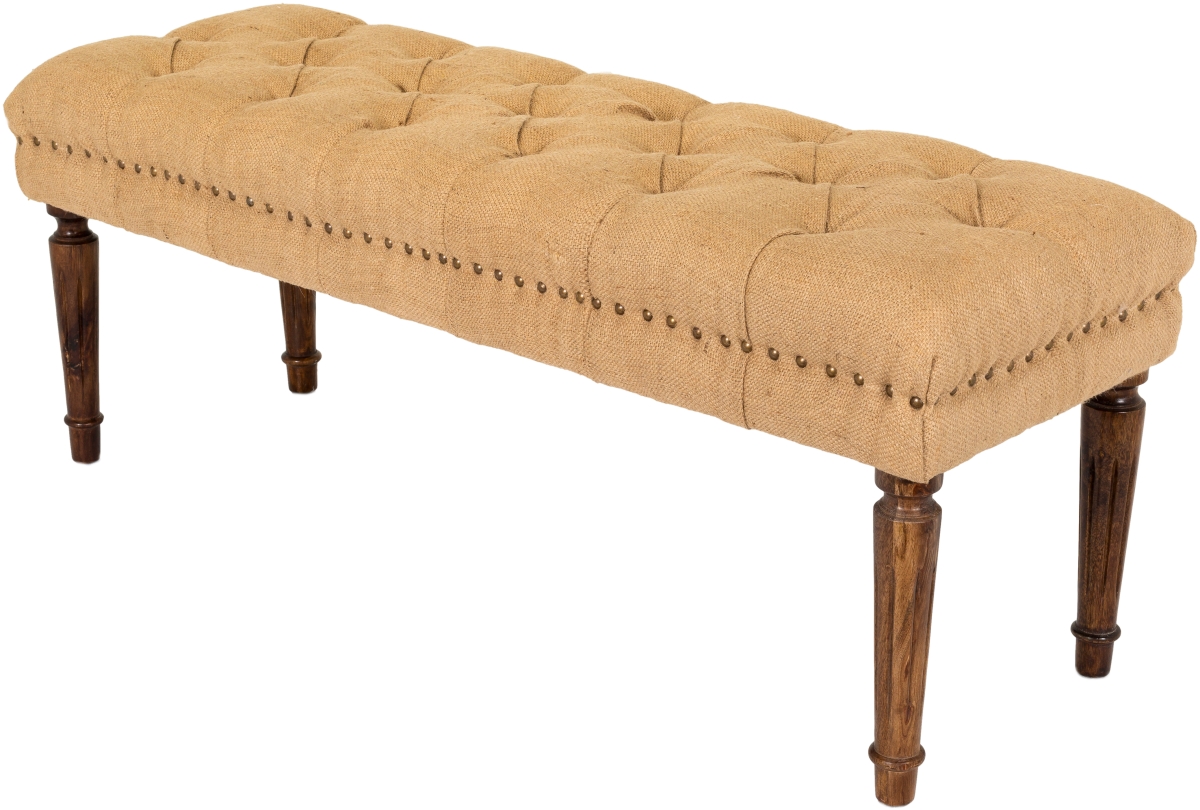 Picture of Surya ACU-001 19 x 46 x 16 in. Americus Upholstered Bench&#44; Brown