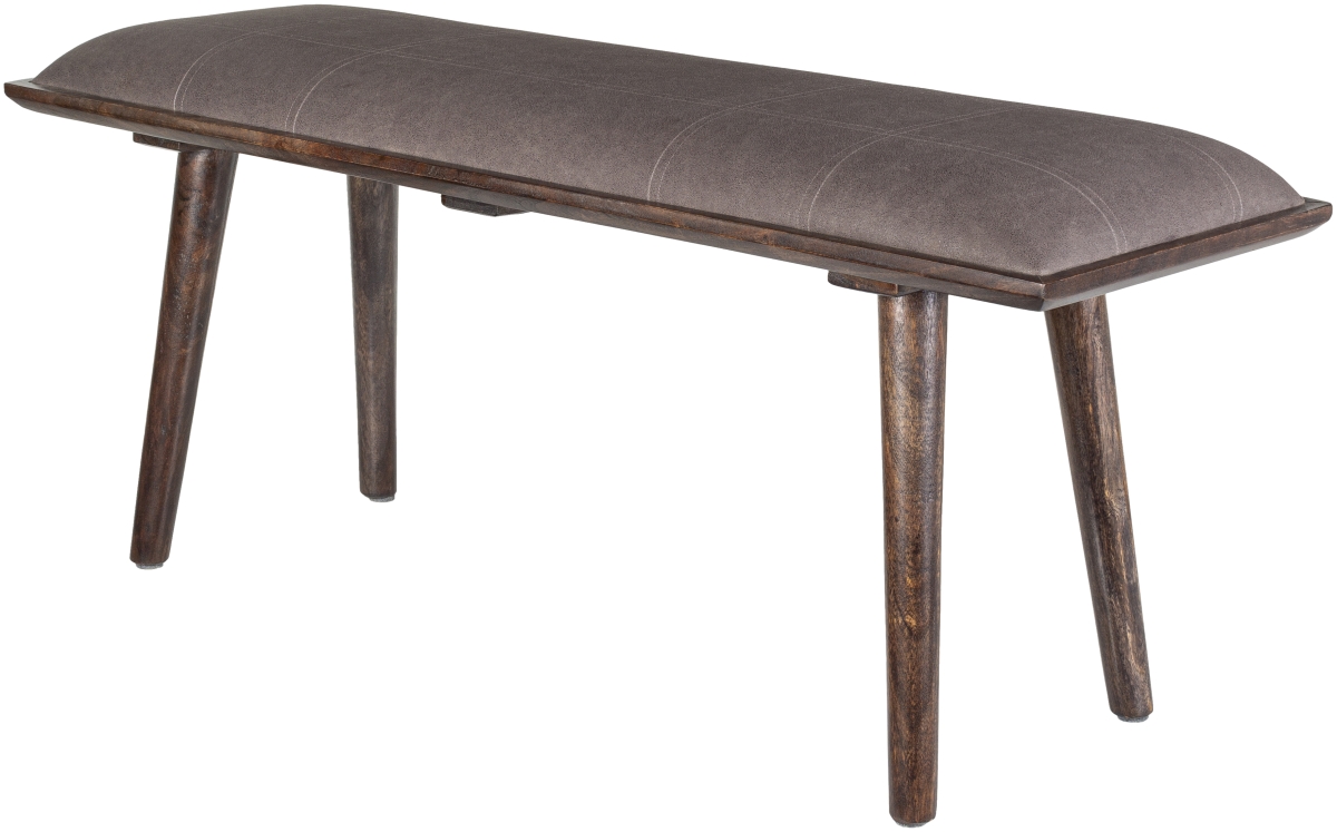 Picture of Surya AEG-004 18 x 45 x 15 in. Aegeus Upholstered Bench&#44; Gray & Brown