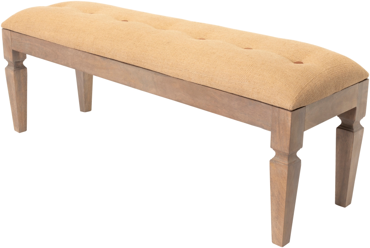 Picture of Surya AIA-002 18 x 50 x 18 in. Ansonia Upholstered Bench&#44; Brown