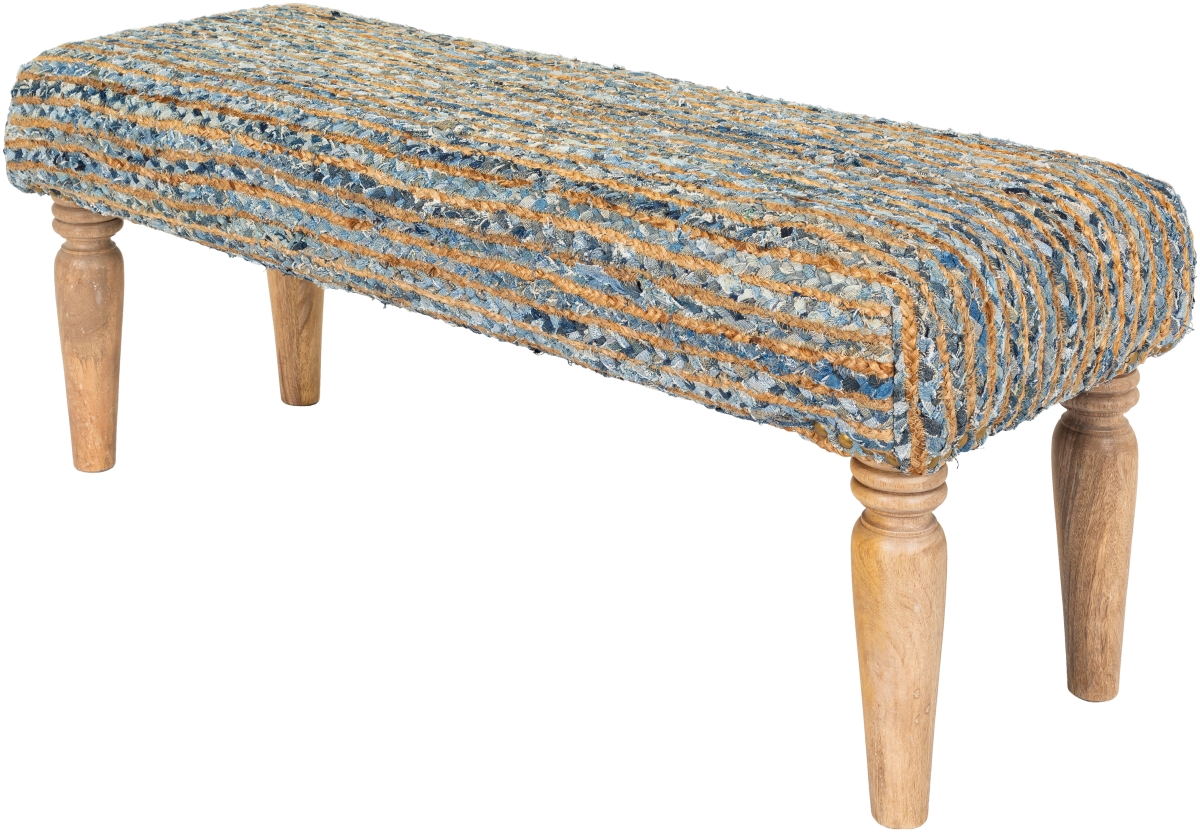 Picture of Surya CBI-005 19 x 47 x 16 in. Cambrai Upholstered Bench&#44; Multi Color