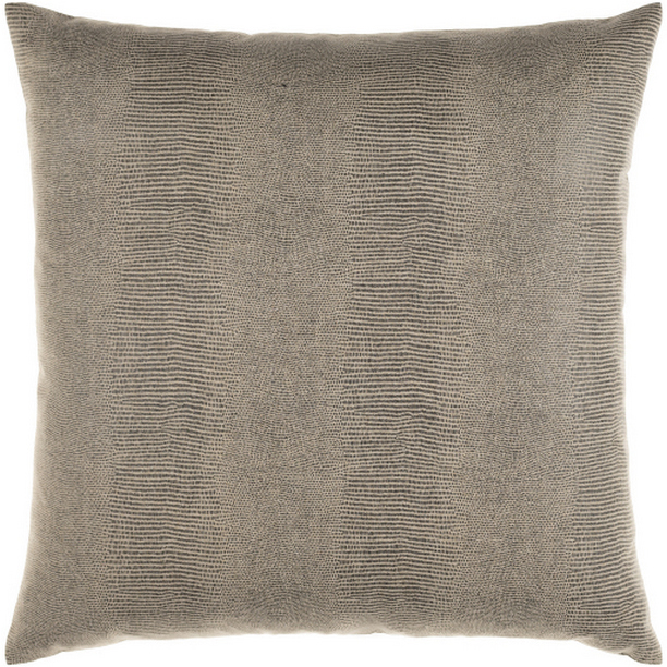 TRD003-1818D 18 x 18 in. Torrid Woven Pillow Kit - Ivory & Charcoal