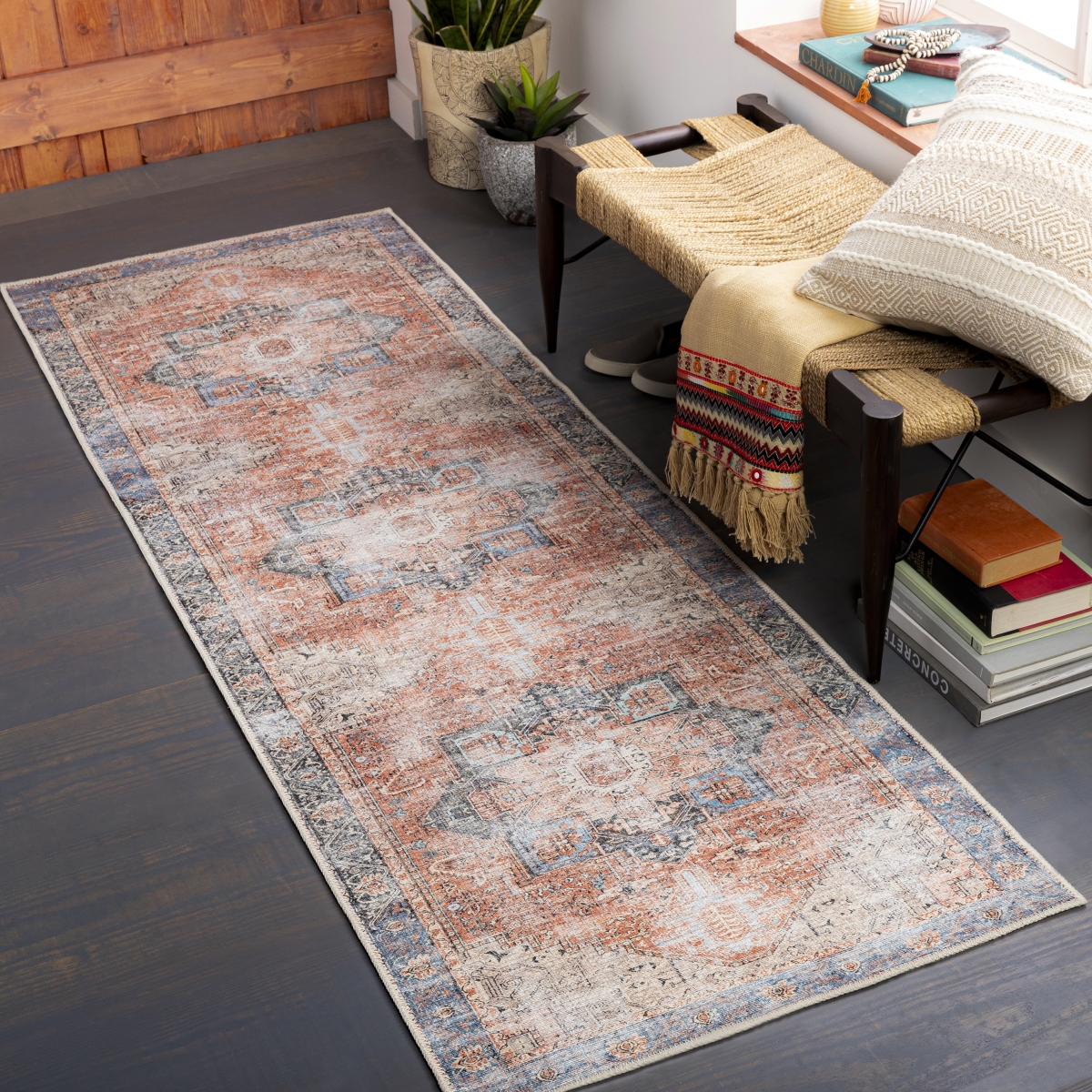 AML2309-2720 2 ft. 7 in. x 20 ft. Amelie AML-2309 Rug - Multi Color