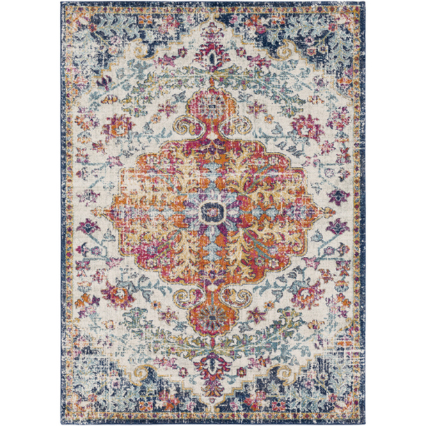 HAP1000-2714 2 ft. 7 in. x 14 ft. Harput Machine Woven Rectangle Rug - Multi Color