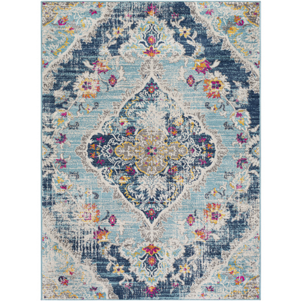 FSA2300-1014 10 x 14 ft. Floransa Machine Woven Rectangle Rug - Multi Color