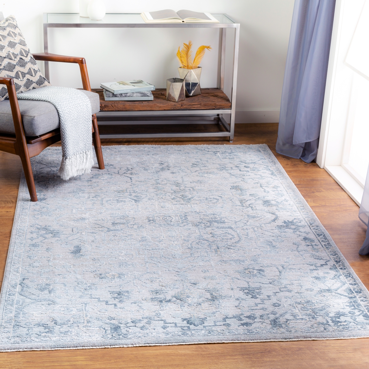 BWK2310-274 2 ft. 7 in. x 4 ft. Brunswick Rectangular Machine Wooven Rug, Multi Color