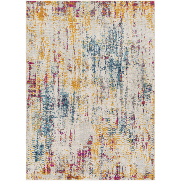FSA2330-71010 7 ft. 10 in. x 10 ft. Floransa Machine Woven Rectangle Rug - Multi Color
