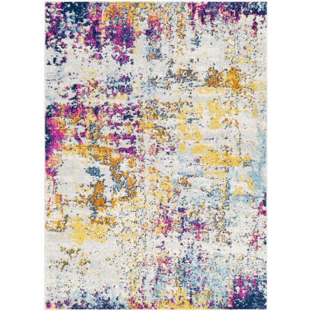 SUN2320-5373 5 ft. 3 in. x 7 ft. 3 in. Sunderland Machine Woven Rectangle Rug - Multi Color