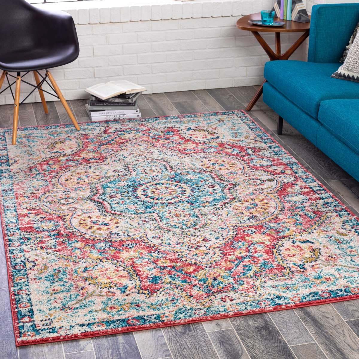 ELZ2359-23 2 x 3 ft. Elaziz Rectangle Area Rug, Multi Color