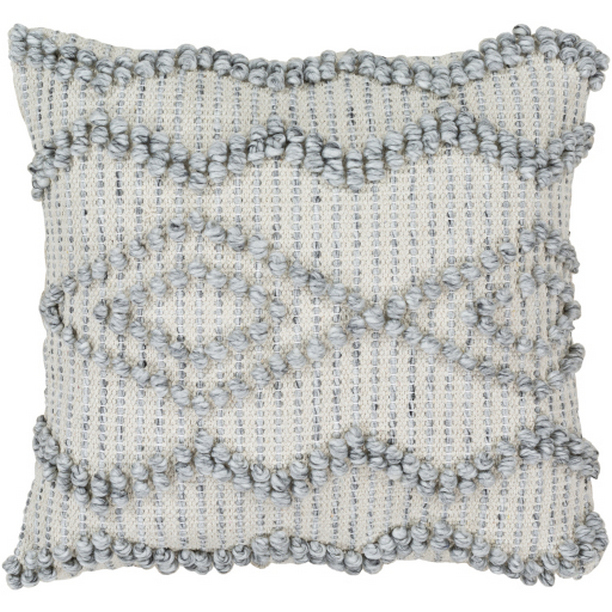 ADR003-2020P 20 x 20 in. Anders Hand Woven Pillow Kit - Medium Gray & Khaki