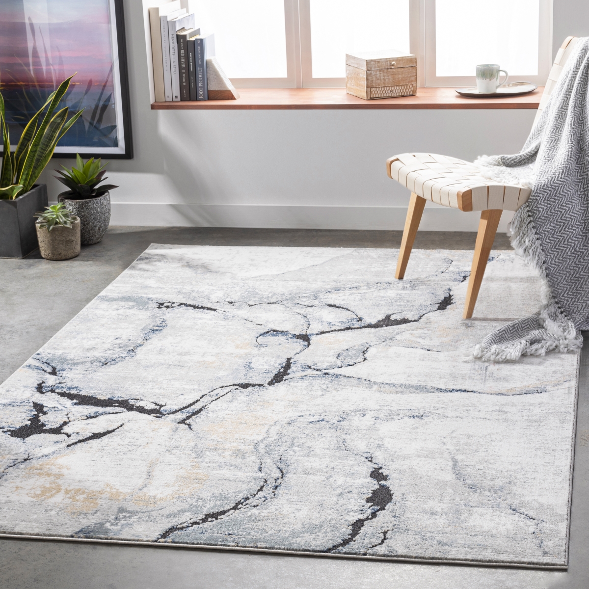 JLO2316-679 2 ft. 6 in. x 8 ft. Jolie Machine Woven Rectangle Rug, Multi Color
