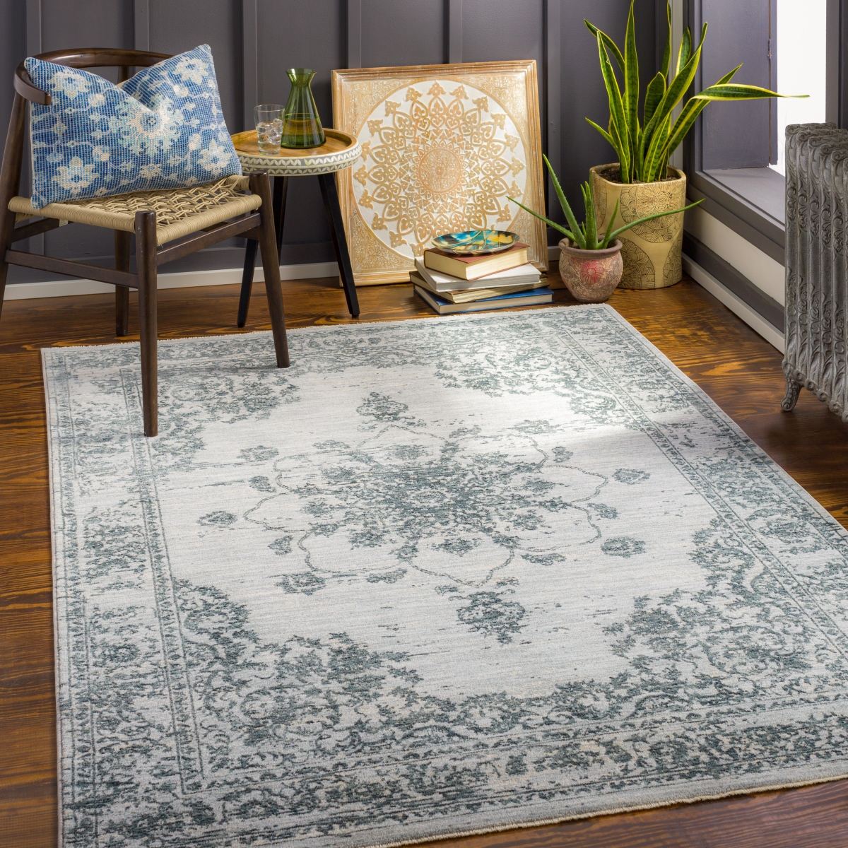 LAA2302-23 2 x 3 ft. Laila Rectangle Area Rug, Multi Color
