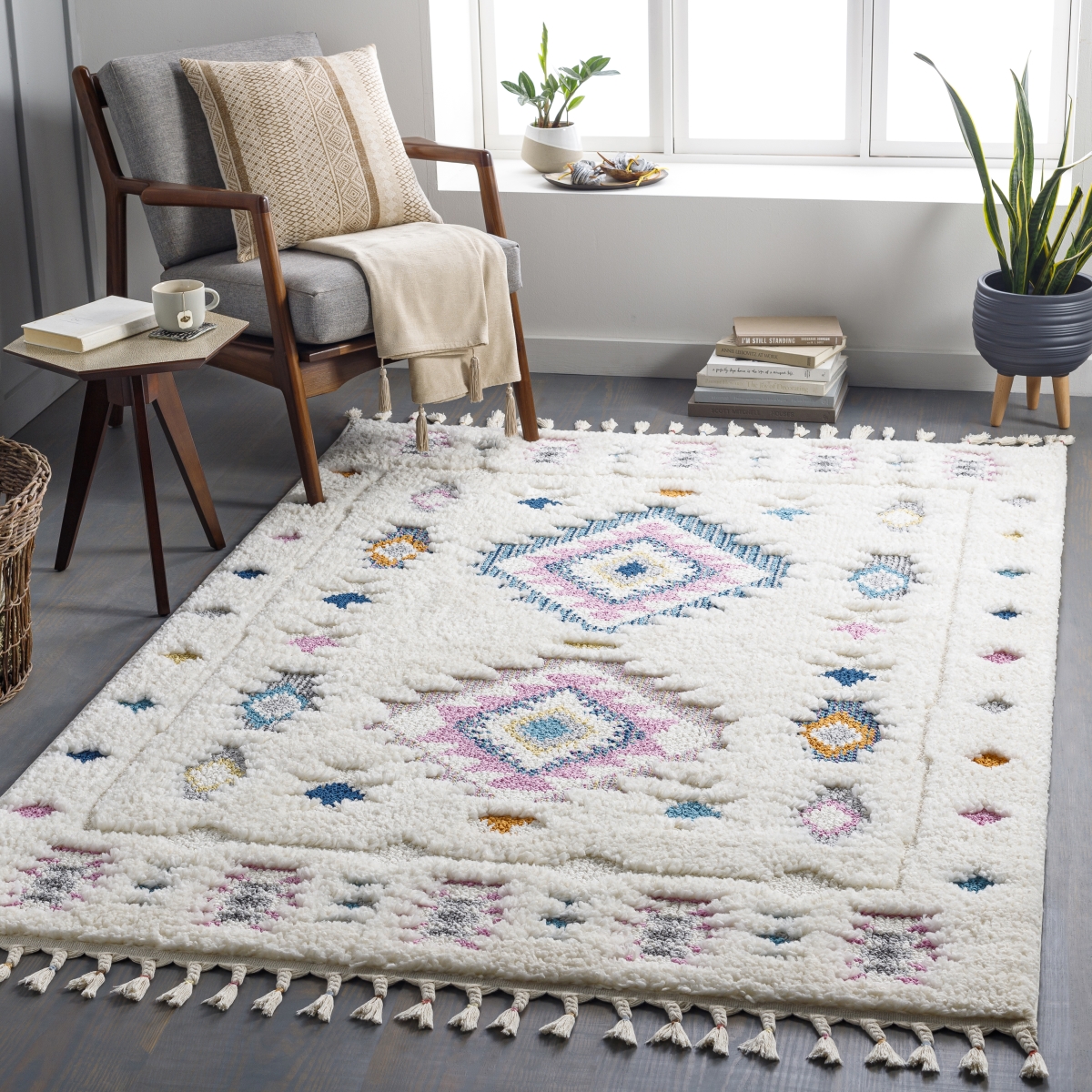 LOF2300-2773 2 ft. 7 in. x 7 ft. 3 in. Lofty Rectangle Area Rug, Multi Color