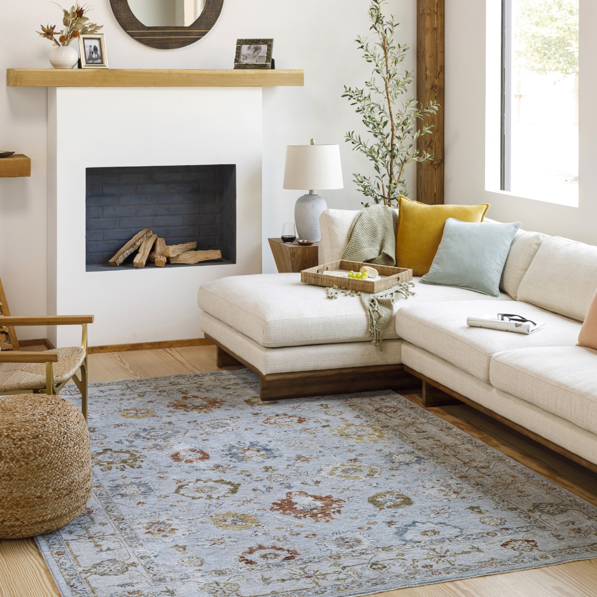 REN2306-9122 9 ft. x 12 ft. 2 in. Reina Rectangle Area Rug, Multi Color