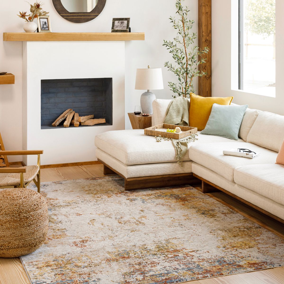 REN2311-1215 12 x 15 ft. Reina Rectangle Area Rug, Multi Color