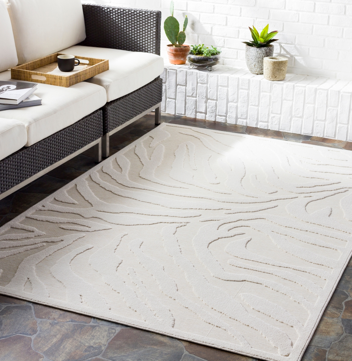 GWC2300-9212 9 ft. 2 in. x 12 ft. Greenwich Rectangle Area Rug, Light Beige