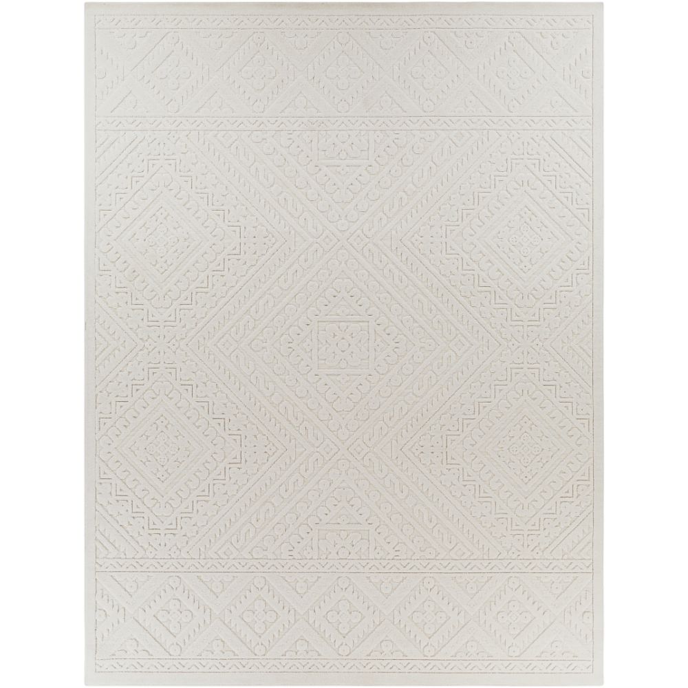 GWC2304-679 6 ft. 7 in. x 9 ft. Greenwich Rectangle Area Rug, Light Beige