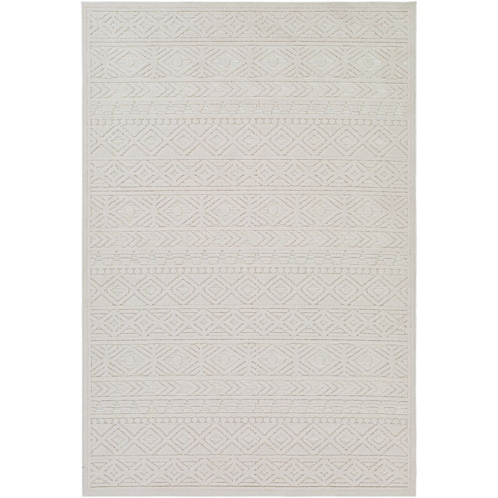 GWC2305-679 6 ft. 7 in. x 9 ft. Greenwich Rectangle Area Rug, Light Beige