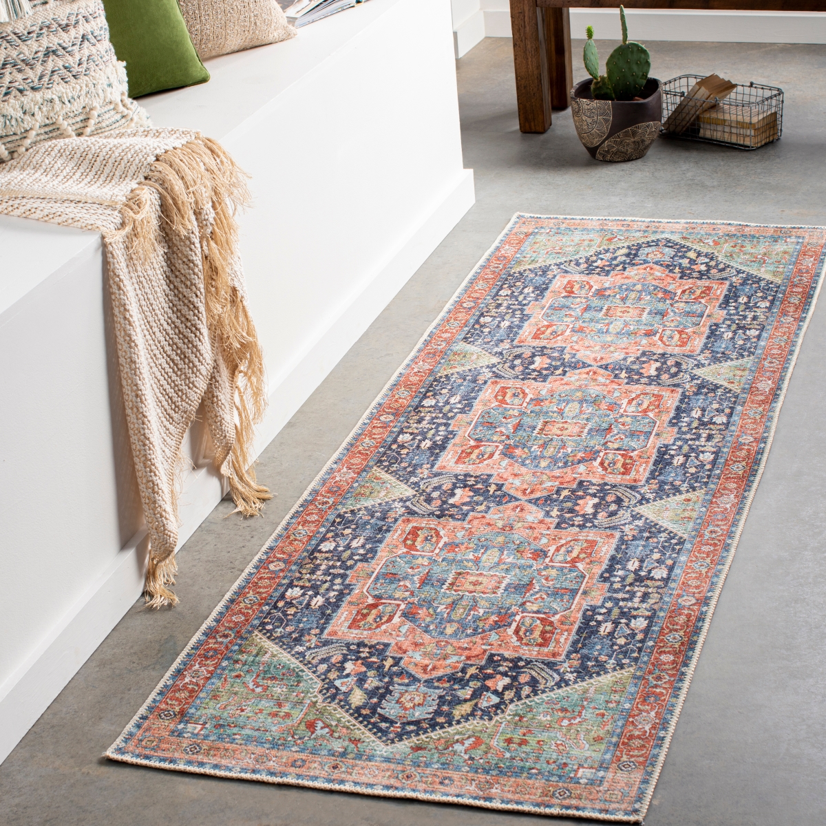 AML2311-2716 2 ft. 7 in. x 16 ft. Amelie AML-2311 Rectangle Rug, Multi Color