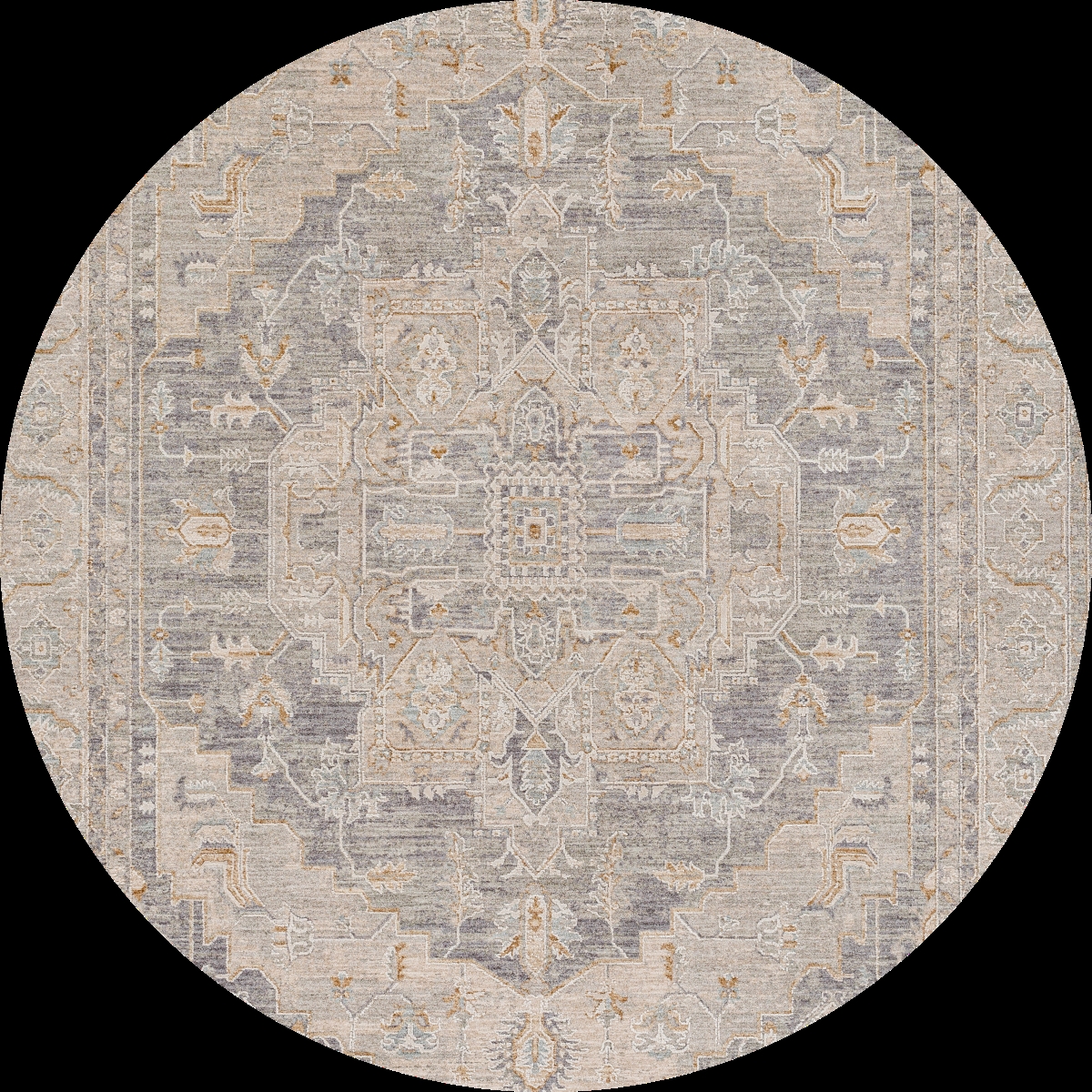 AVT2337-710RD 7 ft. 10 in. Avant Garde Round Machine Woven Rug
