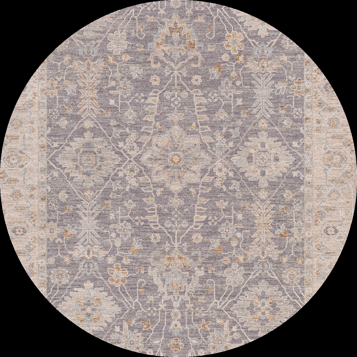 AVT2338-67RD 6 ft. 7 in. Avant Garde Round Machine Woven Rug