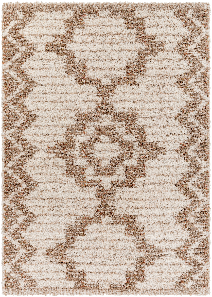 CPS2305-537 5 ft. 3 in. x 7 ft. Capella Rectangle Shag Rug, Light Brown