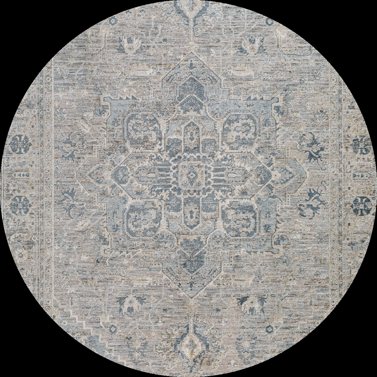 BWK2319-53RD 5 ft. 3 in. Brunswick Round Machine Woven Rug