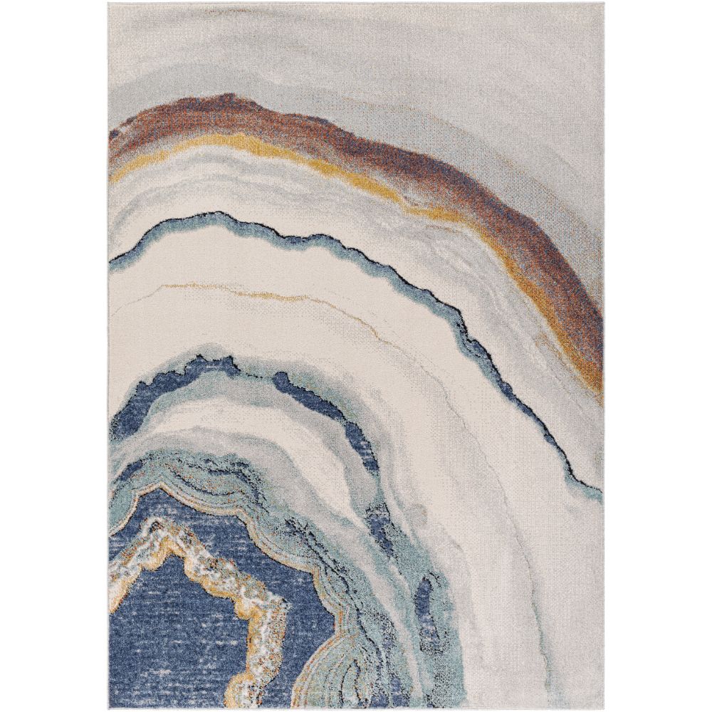 ELL2300-679 6 ft. 7 in. x 9 ft. Ella Rectangle Area Rug, Multi Color