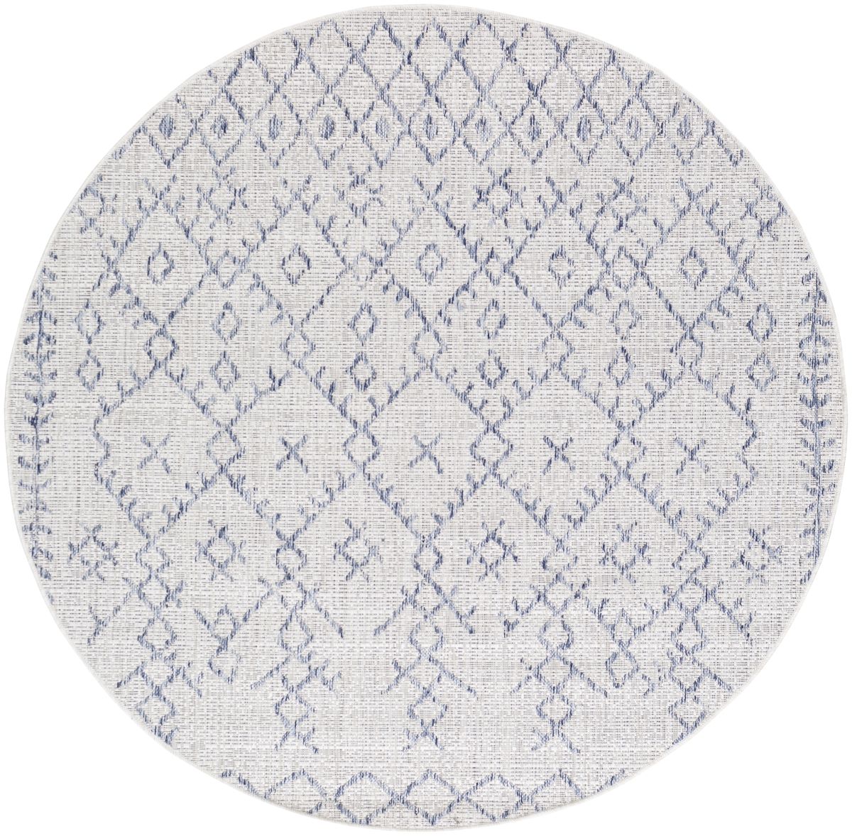 EAG2403-710RD 7 ft. 10 in. Eagean Machine Woven Round Rug, Multi Color
