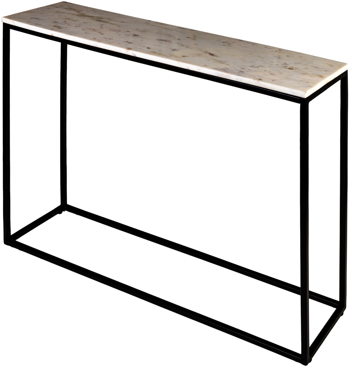 YAA-007 29 x 34 x 10 in. Aryaa YAA-007 Modern Console Table - White & Black