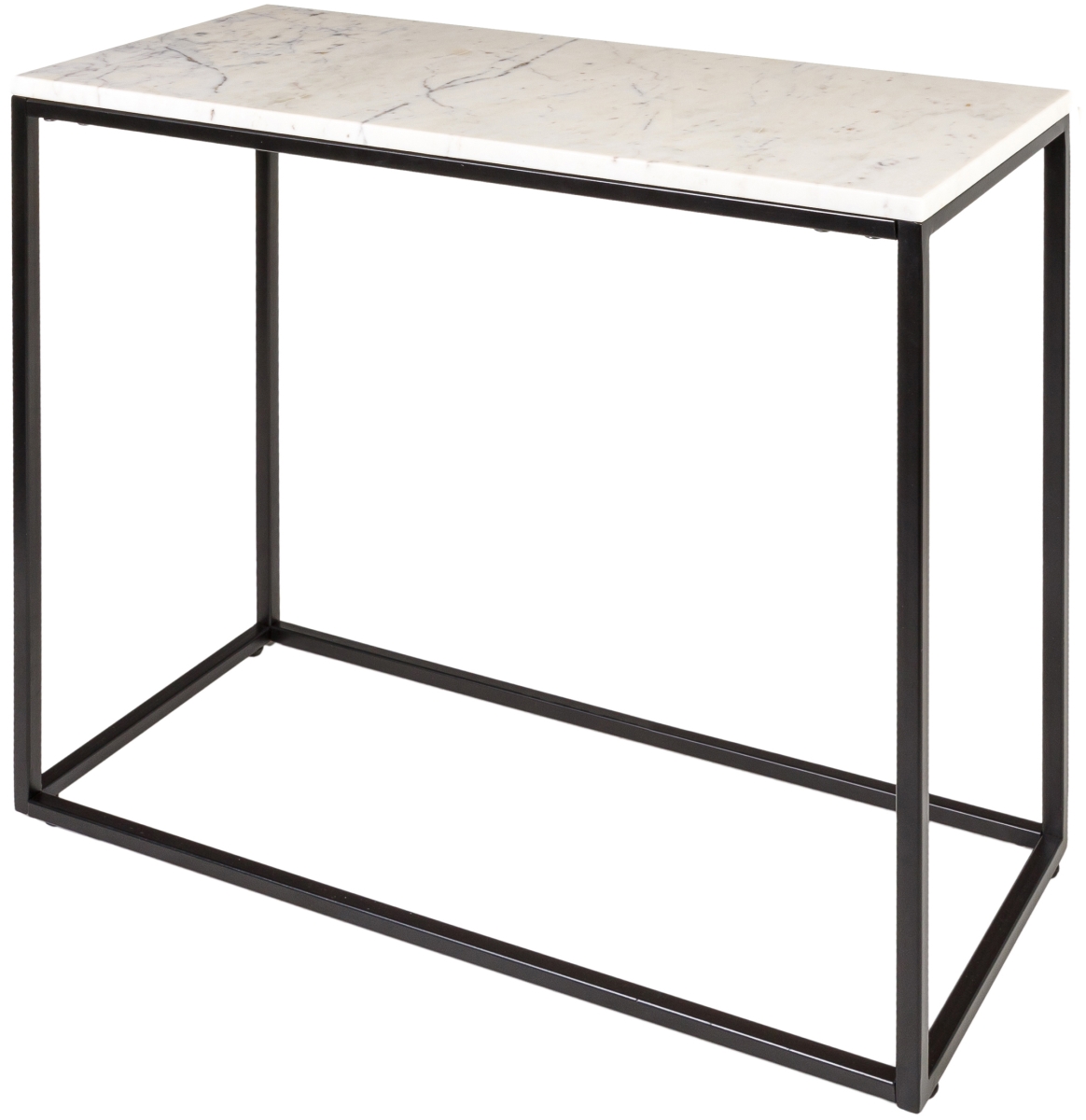 YAA-010 24 x 26 x 12 in. Aryaa YAA-010 Modern End Table - White & Black