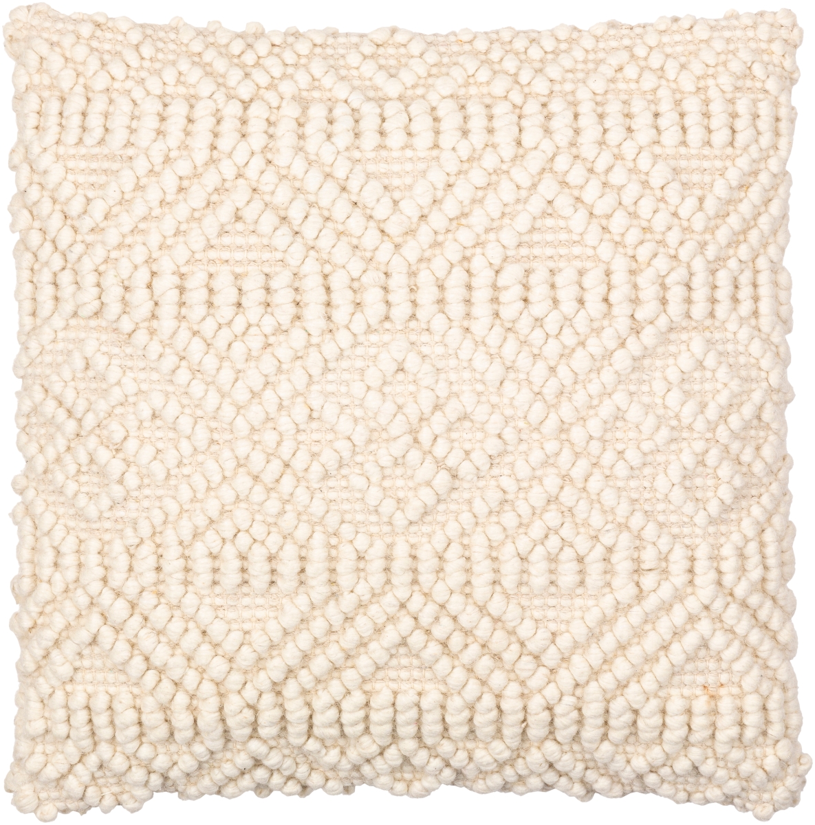 Picture of Livabliss HYG007-2020P 20 x 20 in. Hygge Square Pillow Cover, Light Beige - Polyester Insert