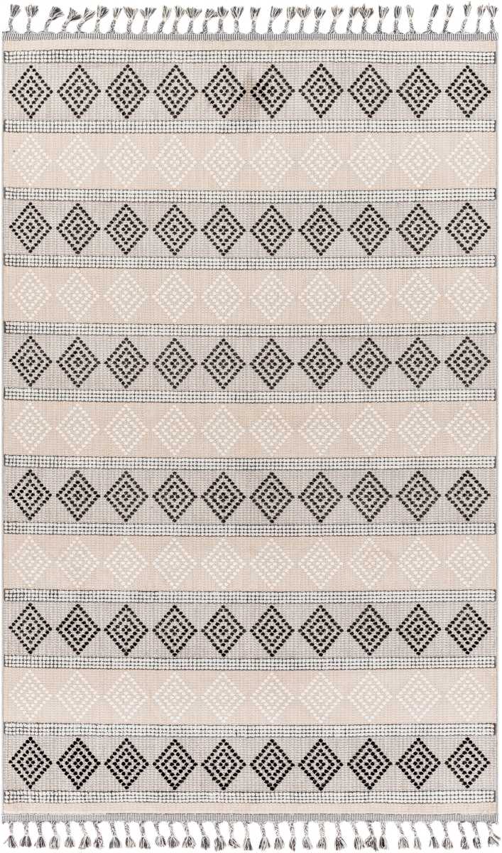 PLR2305-577 5 ft. 7 in. x 7 ft. Palermo Machine Woven Rectangle Area Rug, Multi Color