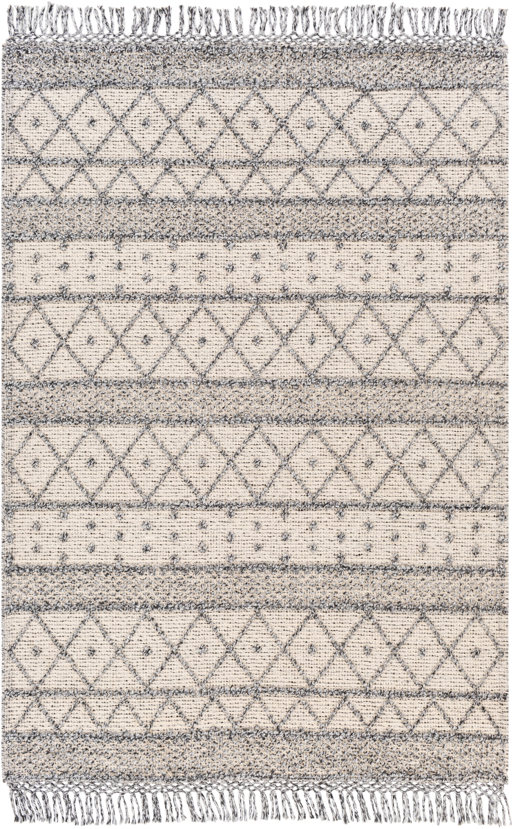 FLE2305-912 9 x 12 ft. Fleur Rectangle Area Rug, Beige & Cream