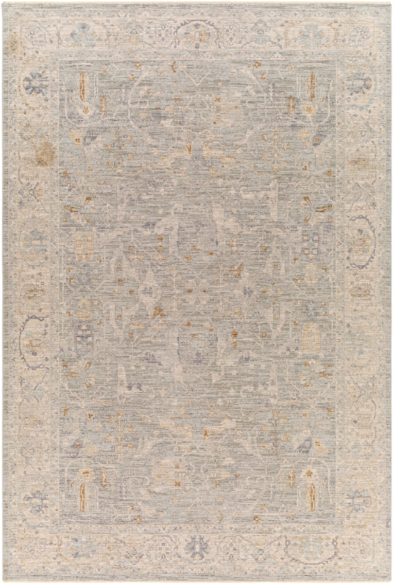 AVT2339-2710 2 ft. 7 in. x 10 ft. Avant Garde Rectangle Area Rug, Taupe, Light Blue & Tan