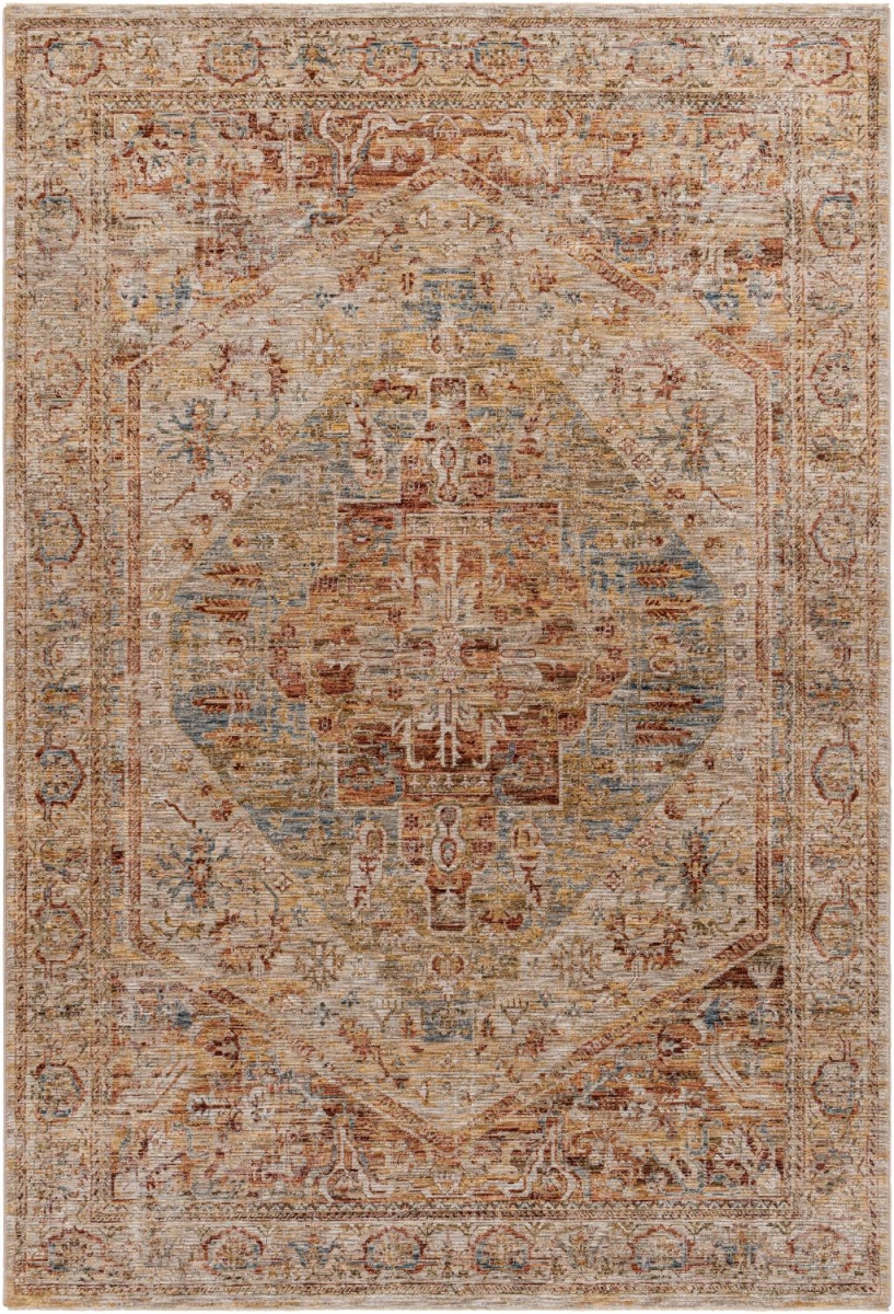 IAL2300-9122 9 ft. x 12 ft. 2 in. Naila Machine Woven Rectangle Area Rug, Camel