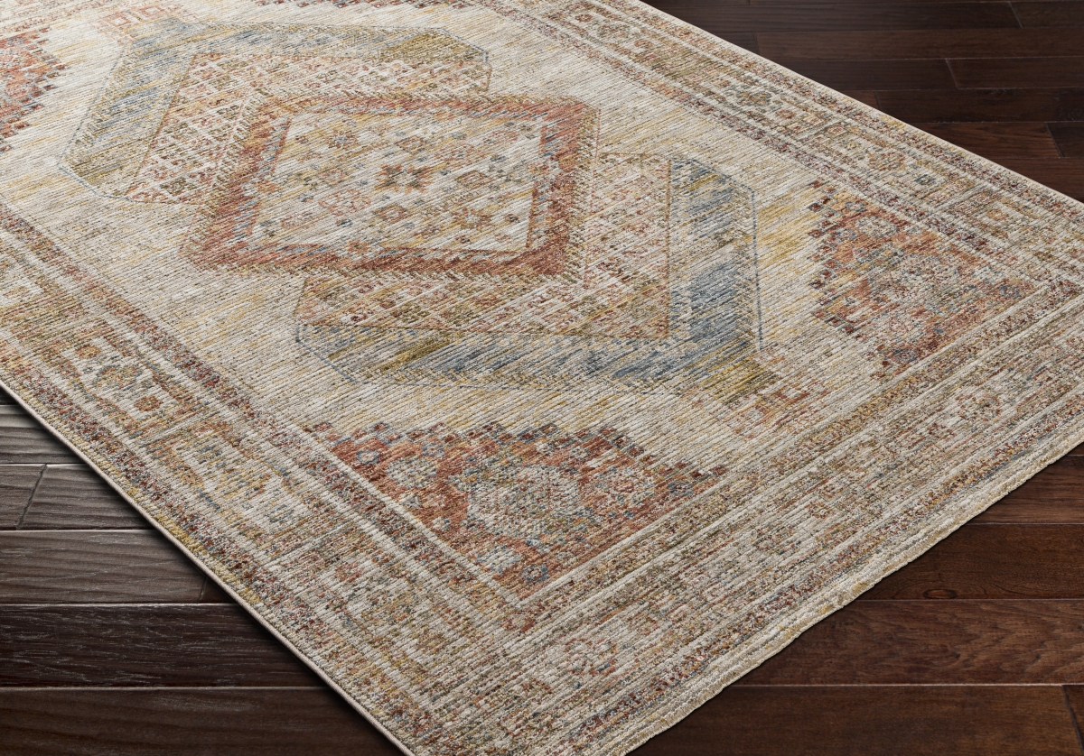 IAL2303-710RD 7 ft. 10 in. x 7 ft. 10 in. Naila IAL-2303 Machine Woven Traditional Round Rug, Multi Color