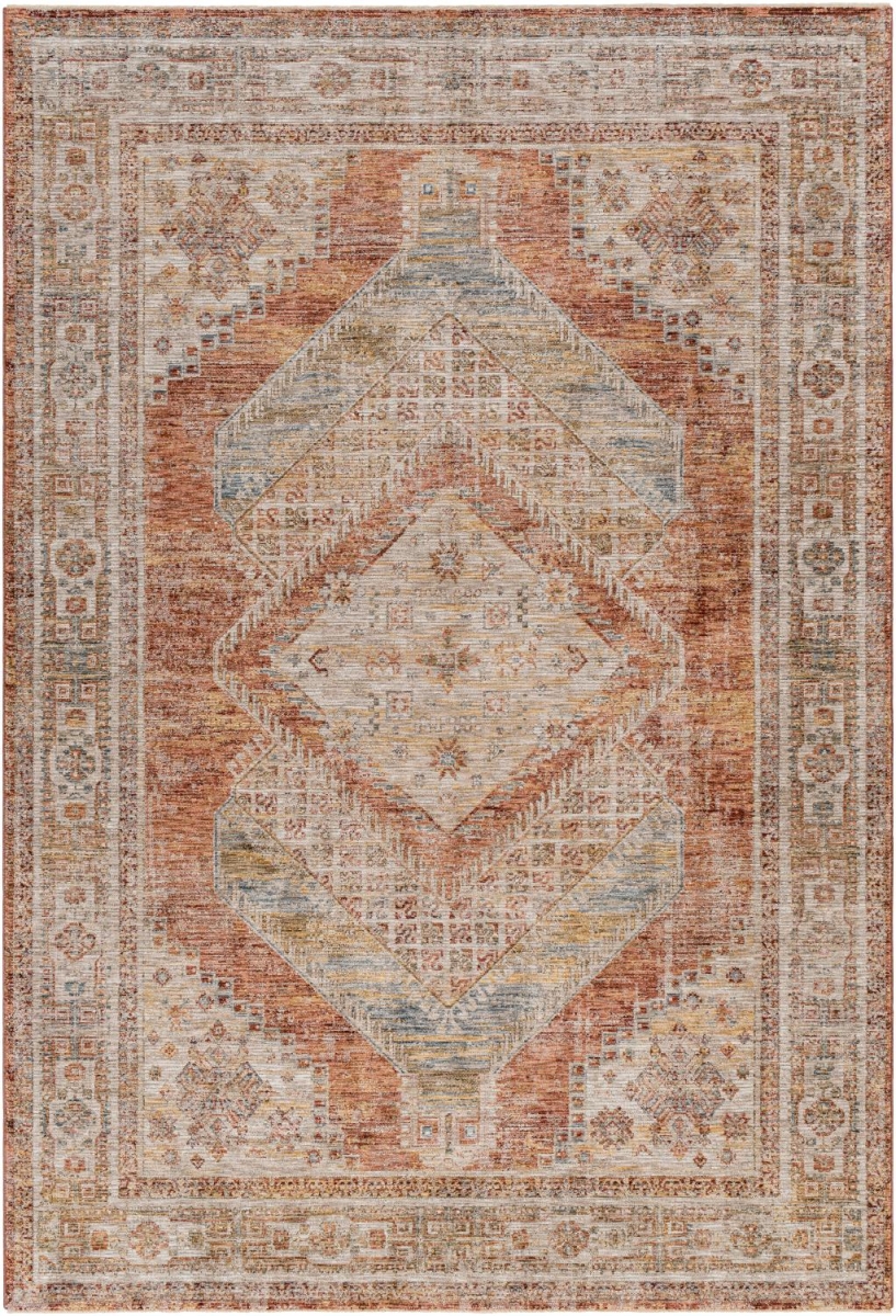 IAL2304-6796 6 ft. 7 in. x 9 ft. 6 in. Naila Machine Woven Rectangle Area Rug, Camel