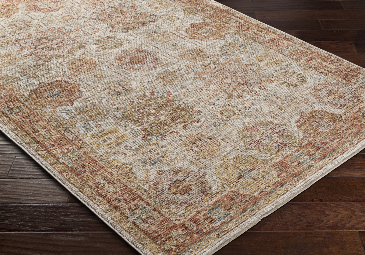 IAL2305-710RD 7 ft. 10 in. x 7 ft. 10 in. Naila IAL-2305 Machine Woven Traditional Round Rug, Multi Color
