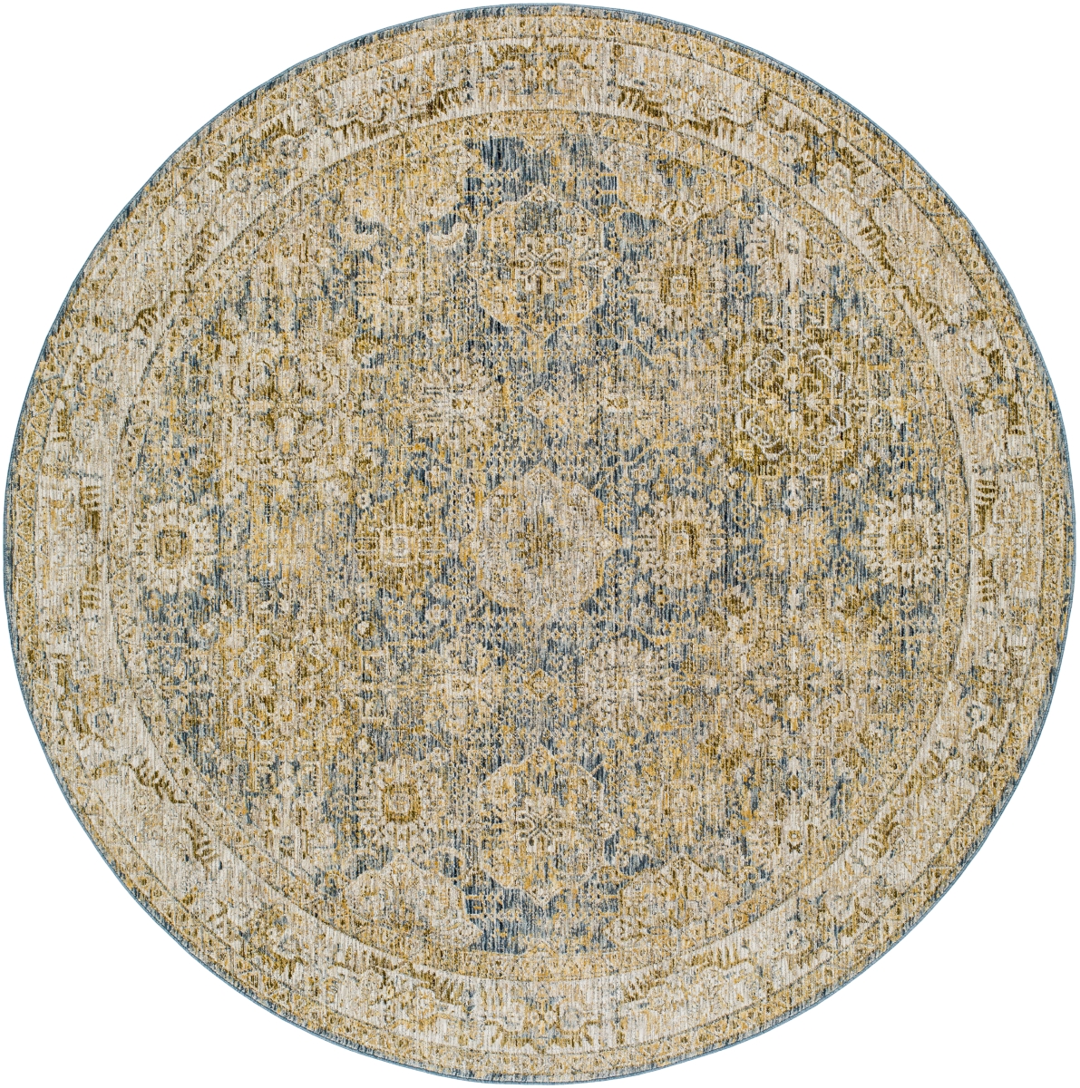 IAL2307-53RD 5 ft. 3 in. Naila IAL-2307 Medium Pile Machine Woven Round Rug, Multi Color