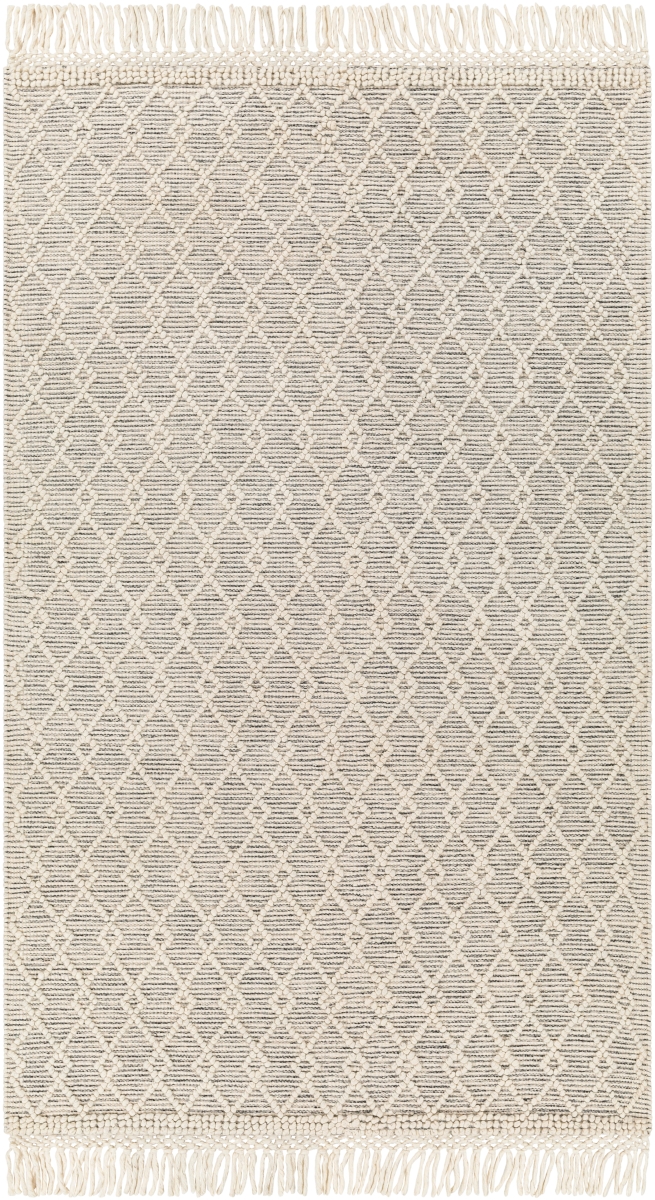 HMG2304-25 2 x 5 ft. Hemingway Rectangle Hand Woven Rug, Cream