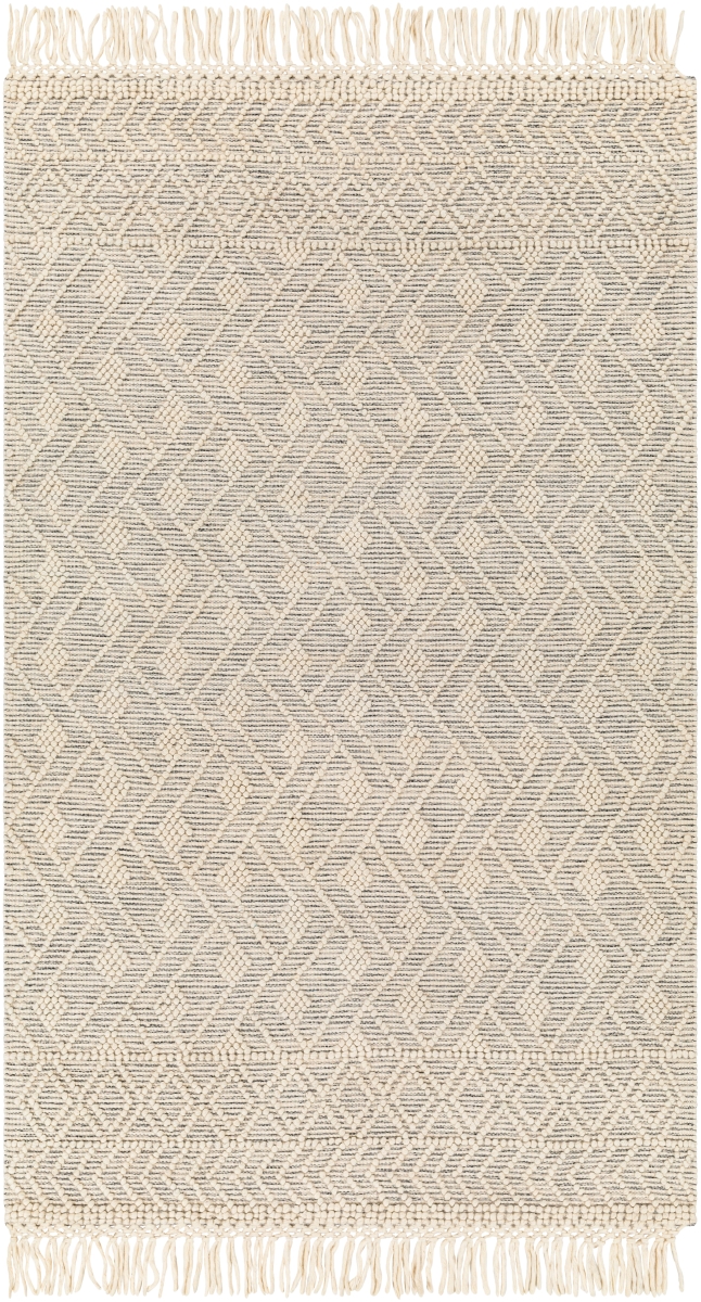 HMG2305-2339 2 ft. 3 in. x 3 ft. 9 in. Hemingway Rectangle Hand Woven Rug, Cream