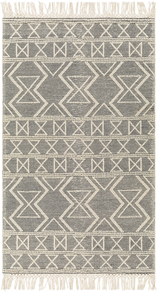 HMG2307-2339 2 ft. 3 in. x 3 ft. 9 in. Hemingway Rectangle Hand Woven Rug, Beige